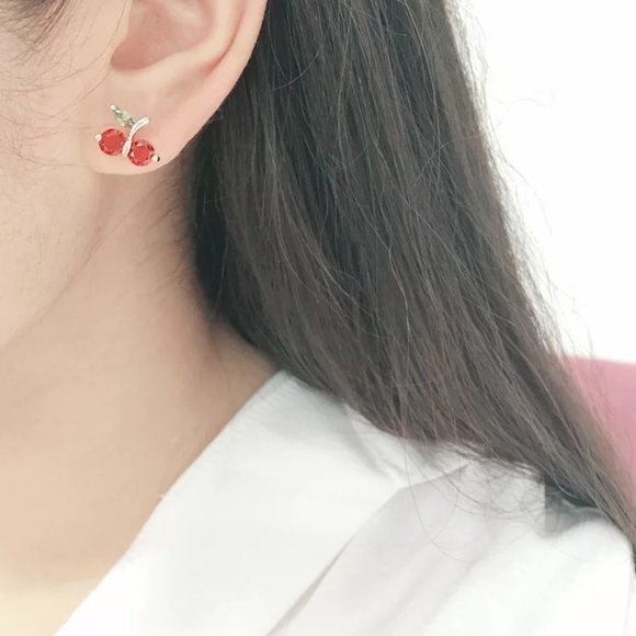 1.5ct. t.w. Ruby Stud Earrings in 14k Gold over Sterling Silver - Picture 5 of 8